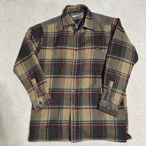 Firethorn Plaid Flannel Shirt Jacket-Sz M
